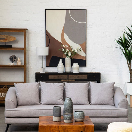 Stefi Large Vase Stoneware - White