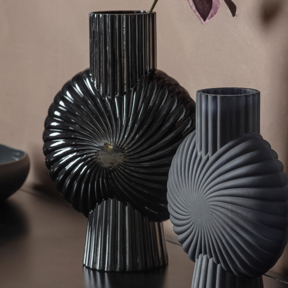 Cassis Large Vase - Black